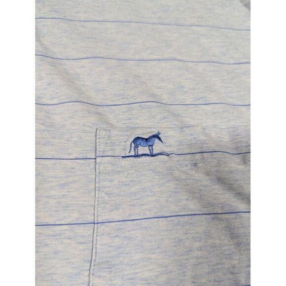 B Draddy Shirt Mens XL Gray Golf Polo Horse Donkey Embroidered Golf Club - Picture 5 of 8